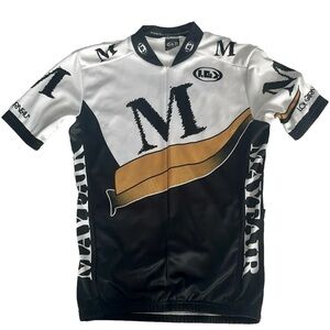 Louis Garneau Unisex Short Sleeved Cycling Jersey Black & White Size Mens Small